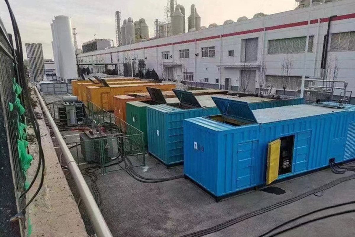 鄂尔多斯发电机租赁施工现场